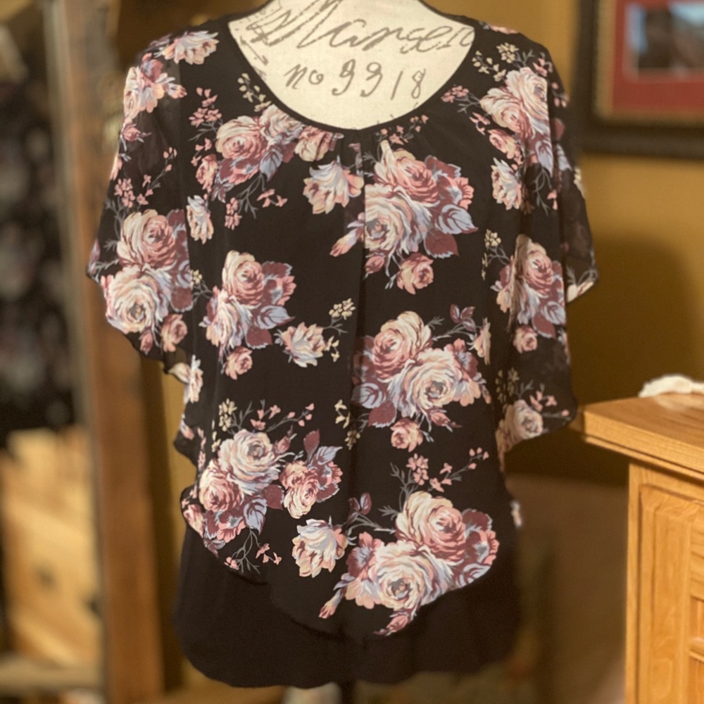 Poncho Style Sleeveless Top